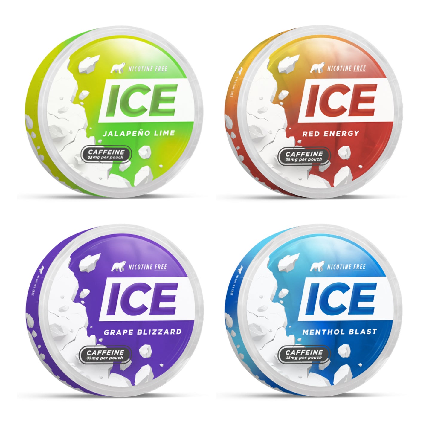 ICE Energy Caffeine Pouch - 4 Pack