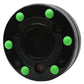 Green Biscuit - Inline Hockey Puck Black