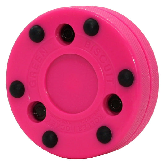 Green Biscuit - Inline Hockey Puck Pink