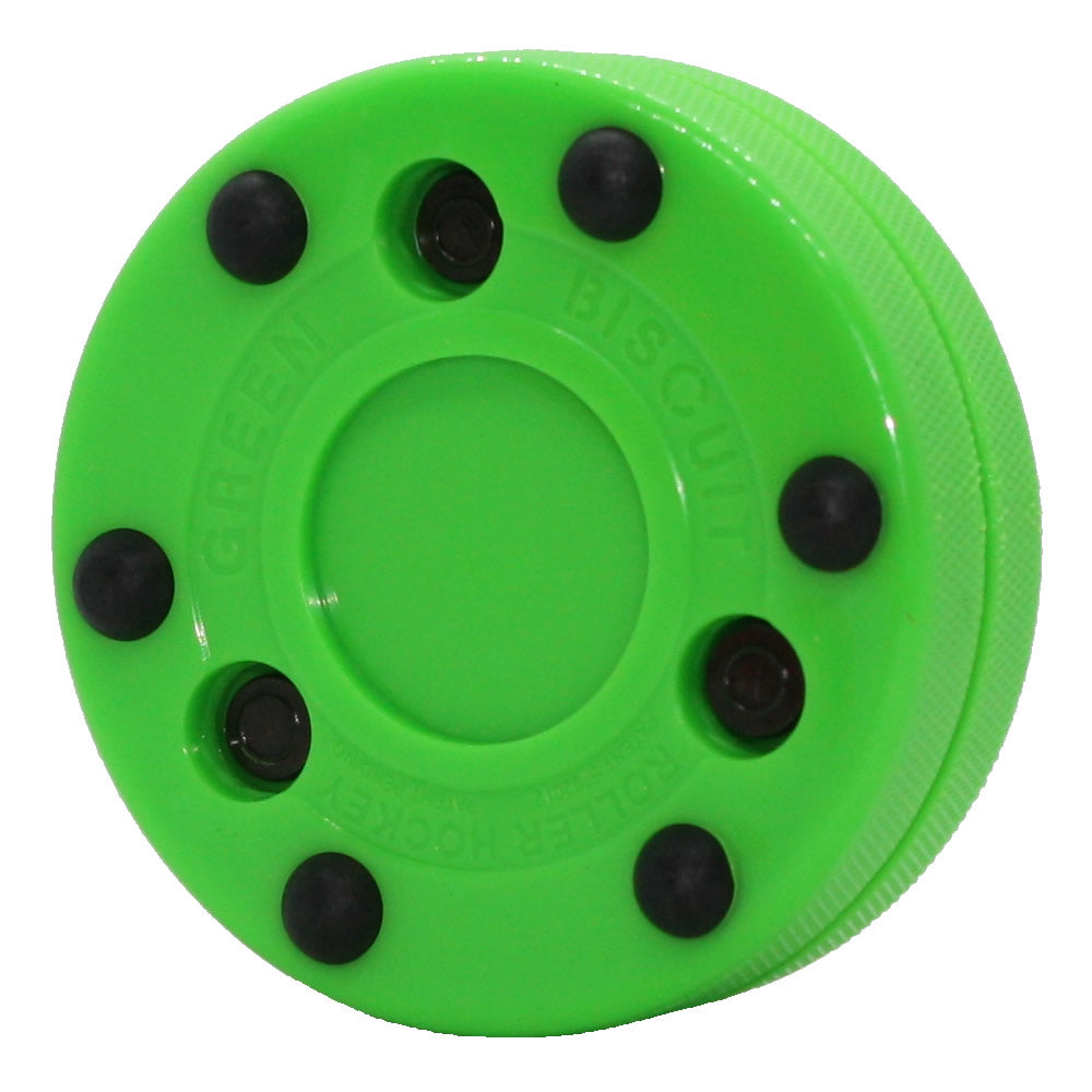 Green Biscuit - Inline Hockey Puck Green