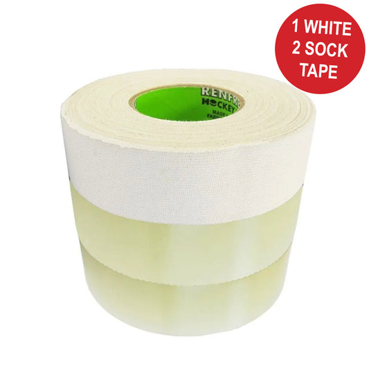 Hockey Tape - White/Clear/Clear - 3 Pack